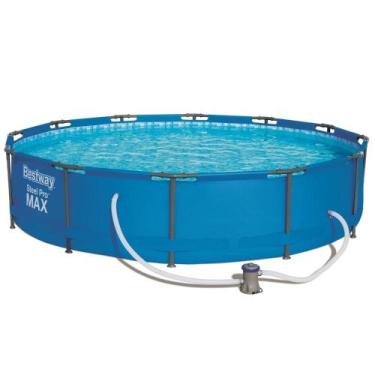 Imagem de Piscina Estrutural Steel Pro Max com Filtro 330Gl 366x76cm Azul - Best