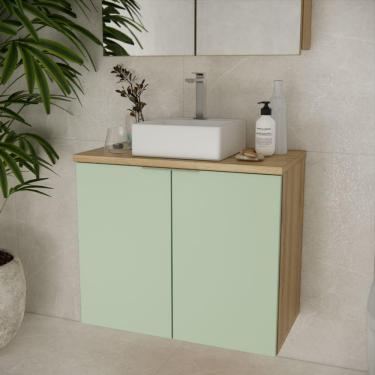 Imagem de Gabinete Nature 75cm Estilare GAB4011 Carvalho-verde