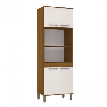 Imagem de Torre Modena 70 Cm 4 Portas 2 Nichos Microondas Luciane Moveis