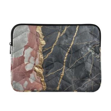 Imagem de Gilt Marble Capa fina e leve para laptop, bolsa de transporte durável para tablet de viagem para trabalho, bolsa para laptop feminina, fofa, de 13 a 14 polegadas