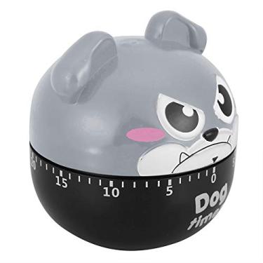 Imagem de SPYMINNPOO Cronômetro Mecânico de Cozinha para Cachorro Fofo para Ferramenta de Lembrete de Culinária Doméstica, Sem Necessidade de Bateria para Assar, Fritar, Construção Em ABS para Biscoitos e