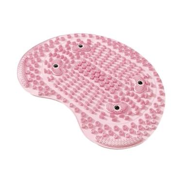 Imagem de Zialofi Tapete de massagem para os pés com acupressão para jardim, quarto, academia, cozinha e escritório, Rosa