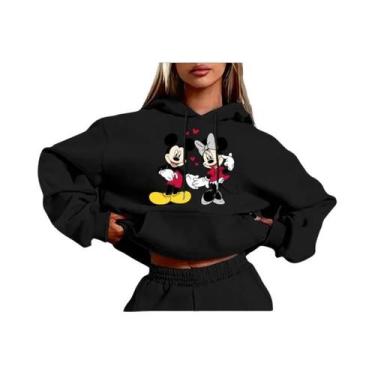 Imagem de Conjunto De Moletom E Calça Feminino Disney Minnie Mouse Com Forro De 
