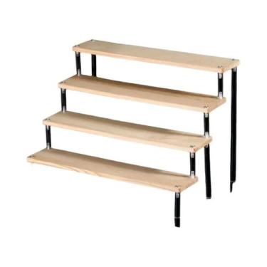 Imagem de Suporte Expositor Multifuncional Transparente De Madeira Para Perfumes