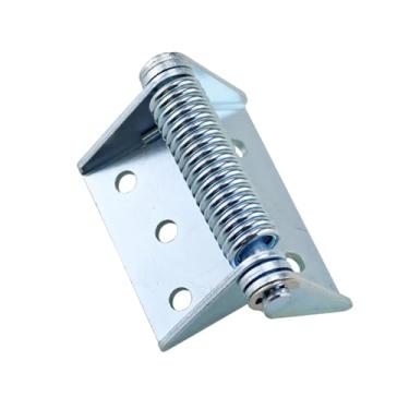 Imagem de Aço inoxidável ou ferro galvanizado, mola de retorno com fecho automático, dobradiça de rolamento de carga grande, 1 peça (galvanização a ferro de 83 mm)