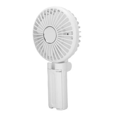 Imagem de Dioche Ventilador de Refrigeração Portátil Guarda-chuva Braçadeira Usb Recarregável Ventilador Portátil Com 3 Velocidades de para Escritório Em Casa Viagem Ao Ar Livre Branco