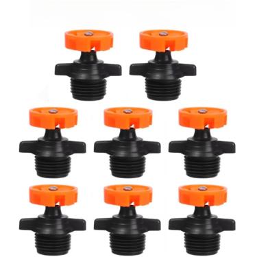 Imagem de Kit Micro Aspersor Irrigação Automatica Bico Auto Jardim (Modelo 1 (8 Peças))