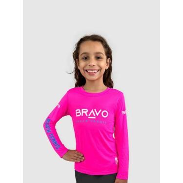 Imagem de Camiseta New Game Infantil Manga Longa Rosa, 12