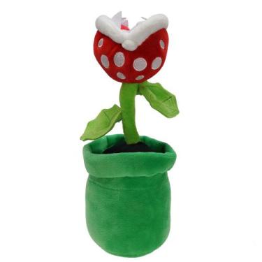 Imagem de Boneca de pelúcia Super Mario Piranha Plant Green 25cm - Taiyuanketanm