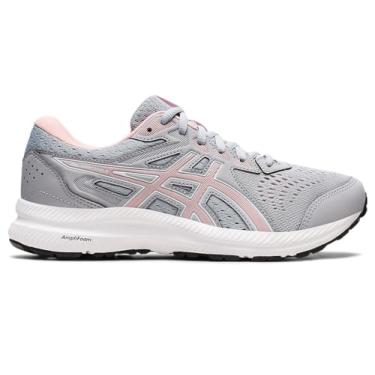 Imagem de ASICS T nis de corrida feminino Gel-Contend 8, Cinza piemonte/rosa fosco, 9.5