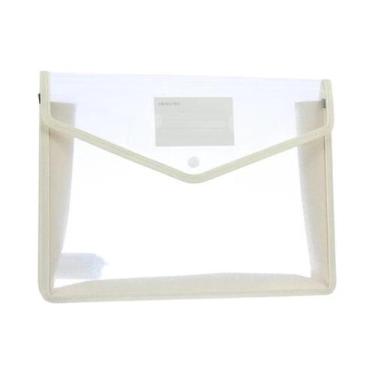 Imagem de Pasta De Arquivo A4 Transparente E Impermeável Com Botão De Pressão, B
