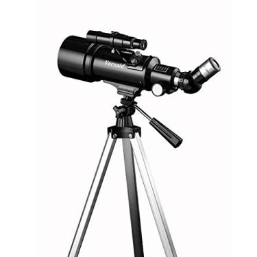 Imagem de pcagfaajmh Telescópio prático de alta potência; telescópio monocular HD, telescópio astronômico F40070, observação de estrelas, noite de alta definição com tripé