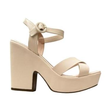Imagem de Sandália Feminina Via Scarpa Salto Bloco Off White-Masculino