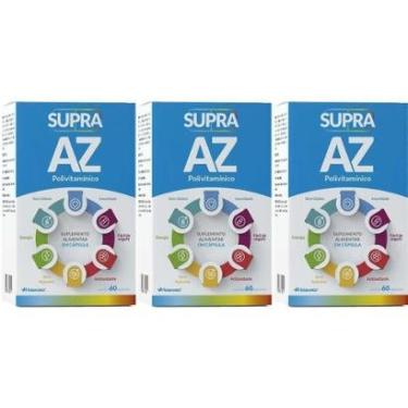 Imagem de Kit 3X Supra AZ Polivitamínico - 60 Cápsulas - Herbamed-Masculino