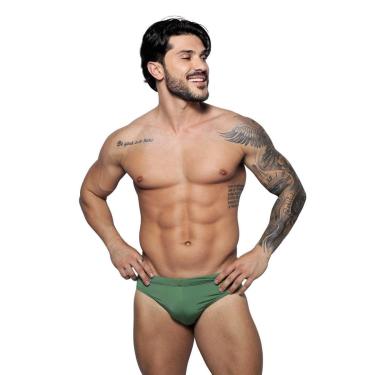 Imagem de Sunga Slim Verde Bandeira Silk Gel Garda Uomo-Masculino