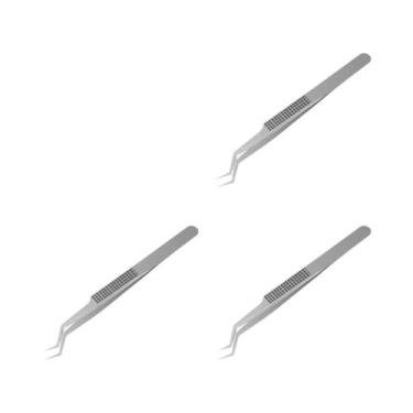 Imagem de Pinça De Precisão Com Ponta Curva ST-20 Para Reparo De Placas De Circu