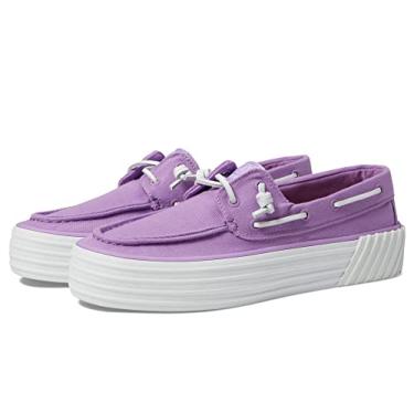 Imagem de Sperry Plataforma feminina Crest Boat, Roxa, 37