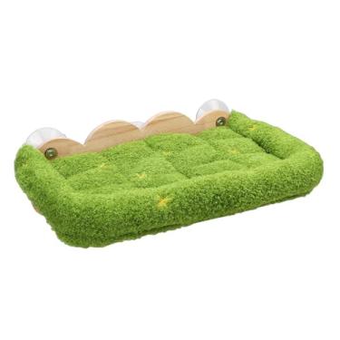 Imagem de Dpofirs Cama de Madeira Confortável do Copo da Sução do Luxuoso da Rede Janela Gato para Uso Doméstico, Poleiro Parede Gato Economia de Espaço para Pequenas áreas de Estar