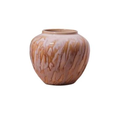 Imagem de Vaso de cerâmica ornamentos para casa estilo chinês sala de estar arranjo de flores restaurante dispositivo de flores vasos de flores (A)