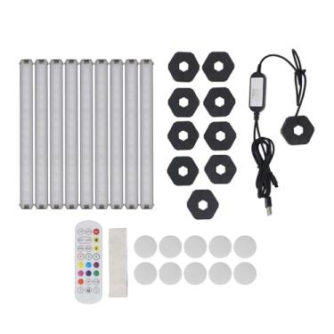 Imagem de RiToEasysports Luzes de Parede Led, 9 Conjuntos de Linhas Inteligentes Wifi Rgb, 16 Milhões de Cores, Sincronização de Música Regulável, Faça você Mesmo para Tuya, Decoração de Casa, Kit de