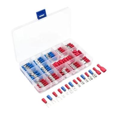 Imagem de 102/140/280/300/480/720 peças Conjunto de terminais de pressão a frio sortidos com alicate (140 peças)