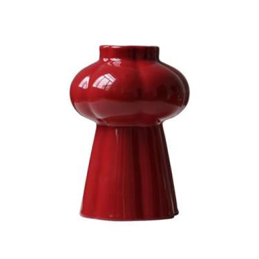 Imagem de Vasos simples vaso de cerâmica para casa, sala de estar, ambientes internos, ornamentos criativos, arranjo de flores, vaso de mesa