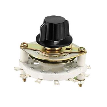 Imagem de 1P10T 1 polo, 10 posições, 1 deck, banda, canal, seletor de interruptor rotativo com botão