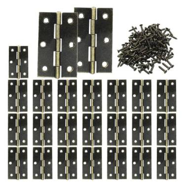 Imagem de Dobradiças de armário Murtenze Antique Bronze 6x6cm com rolamento de e