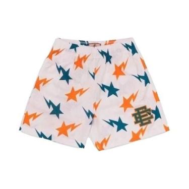 Imagem de Shorts Casuais Masculinos De Malha Listrada Eric Emanuel EE Para Fitne