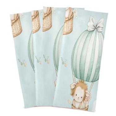 Imagem de xigua Conjunto de 4 panos de prato de cozinha fofos Baby Animals Toalhas de cozinha de secagem rápida altamente absorventes para limpeza de pratos e limpeza à mão, 71 x 45 cm