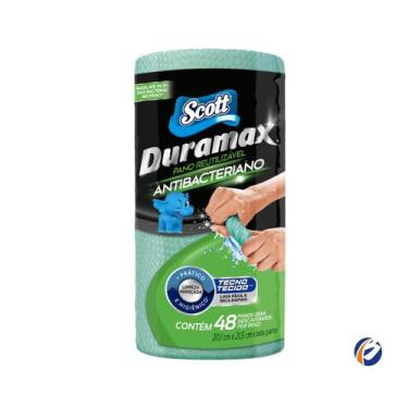 Imagem de Pano Multiuso Antibacteriano 20,1x21,5 com 48 unidades Duramax Scott