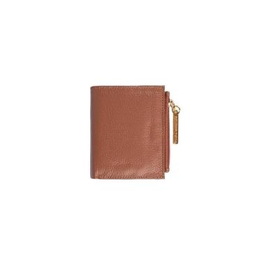 Imagem de Carteira pequena feminina de couro liso Lilian-Feminino