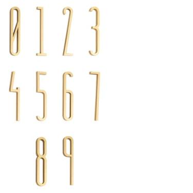 Imagem de LELE LIFE 40 números autoadesivos de caixa de correio de 0 a 9, 1,96 polegadas/5 cm, números de casa de acrílico para uso externo, adesivos de endereço de porta 3D, placa para casa, quarto