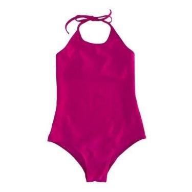 Imagem de Maiô Flúor Frente Única Juvenil e Infantil - SUPORT FITNESS, Pink, Fem