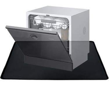 Imagem de Panela de drenagem para -louças, bandeja coletora de silicone para mini geladeiras e máquinas de lavar, tapete multifuncional de derramamento para acessórios de máquina de lavar em casa