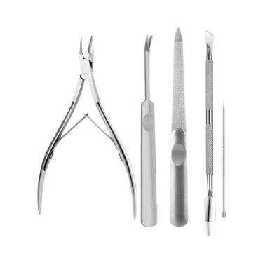 Imagem de Kit De Cuidados Para Unhas Em Aço Inoxidável, Cortador De Cutículas, A