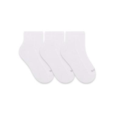 Imagem de Kit/3 Meia Cano Curto Selene 2940.001 Infantil Básica Algodão T. 25/28