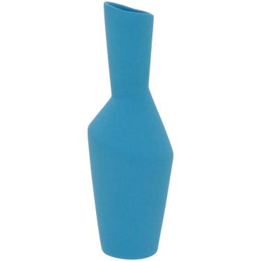 Imagem de Phami Vaso 27X10X10Cm Cerâmica Azul