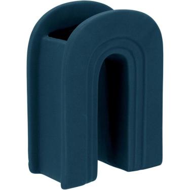 Imagem de Opala Vaso 18X14X7Cm Cerâmica Azul