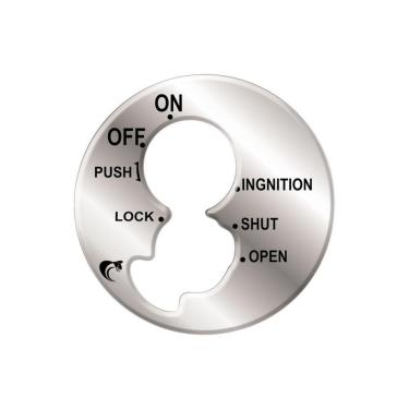 Imagem de Adesivo Resinado Ignição Honda Biz 125 - 2009 A 2016 - Cromado Cromado