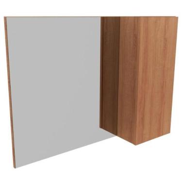 Imagem de Espelheira Para Banheiro 1 Porta Bn3602 Amendoa - TECNO MOBILI