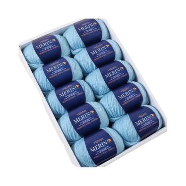 Imagem de Fio De Lã Fina De 500g Para Tricô Artesanal DIY, Moda De Outono E Inve