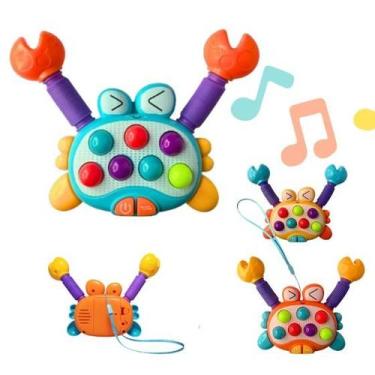 Imagem de Brinquedo Sensorial Caranguejo Pop It com Luz LED - 4I, 2 unidades