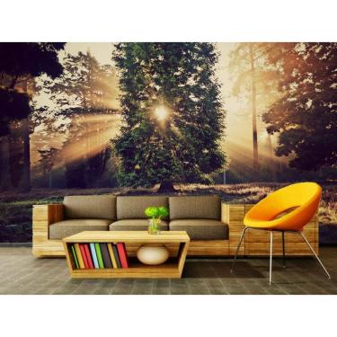 Imagem de Papel Parede Autocolante Floresta 1x1m PVC Lisa