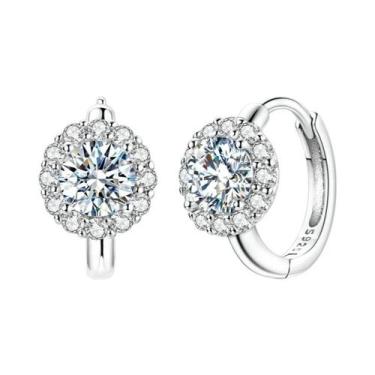 Imagem de Brincos De Argola Femininos Hipoalergênicos Em Prata Esterlina 925 Com