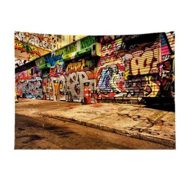 Imagem de Estética de sala de parede Tapestry Street Graffiti 200x150cm - yiweis