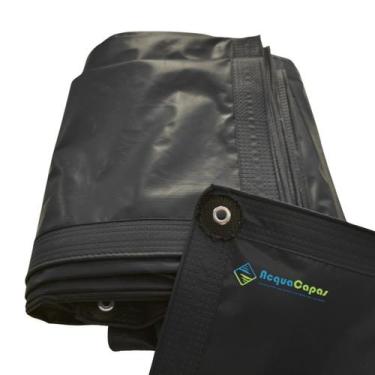 Imagem de Lona Poliéster 6X4 Grossa 500 Micras Multiuso Preto - Acquacapas