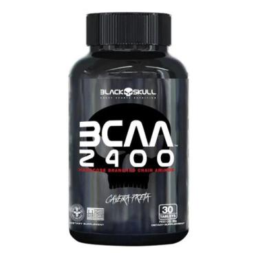 Imagem de Aminoácido Bcaa 2400mg 30 Tabletes Black Skull Caveira Preta