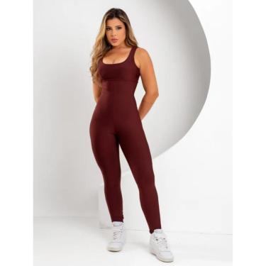 Imagem de Macacão Longo Legg Fitness Academia Bojo Removível-Feminino