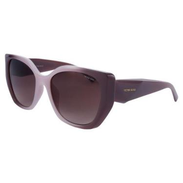 Imagem de Óculos de Sol Feminino Victor Hugo - Lilás Degradê 55, Lilás, 55